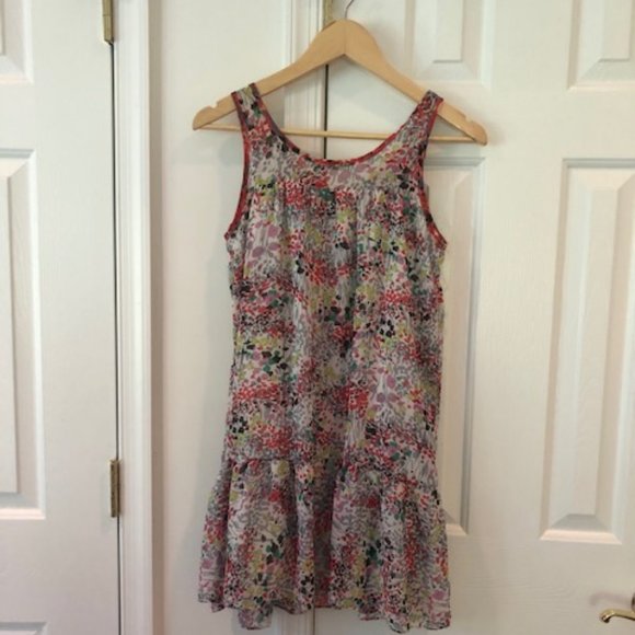 Chiffon Confetti Print Dress - Picture 9 of 9